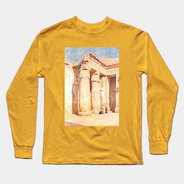 The Second Court At Medinet Habu in Egypt Long Sleeve T-Shirt by Star Scrunch